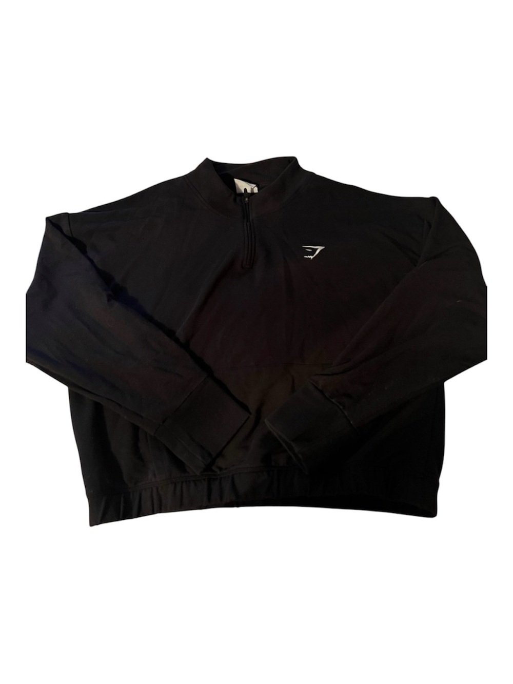 Gymshark Black Women’s Zip-Up Quarter Sweatshirt